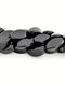 Black Onyx Spiral Rice Shape Beads Size 10x20mm 15.5'' Strand