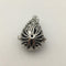 Silver Metal Oil Diffuser Pendant Teardrop Size 20x28mm Sold Per Piece