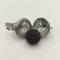 Silver Metal Oil Diffuser Pendant Flower Round Size 21mm Sold Per Piece
