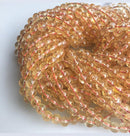 Citrine Smooth Round Beads 4mm 5mm 6mm 7mm 8mm 10mm 12mm 15.5" Strand