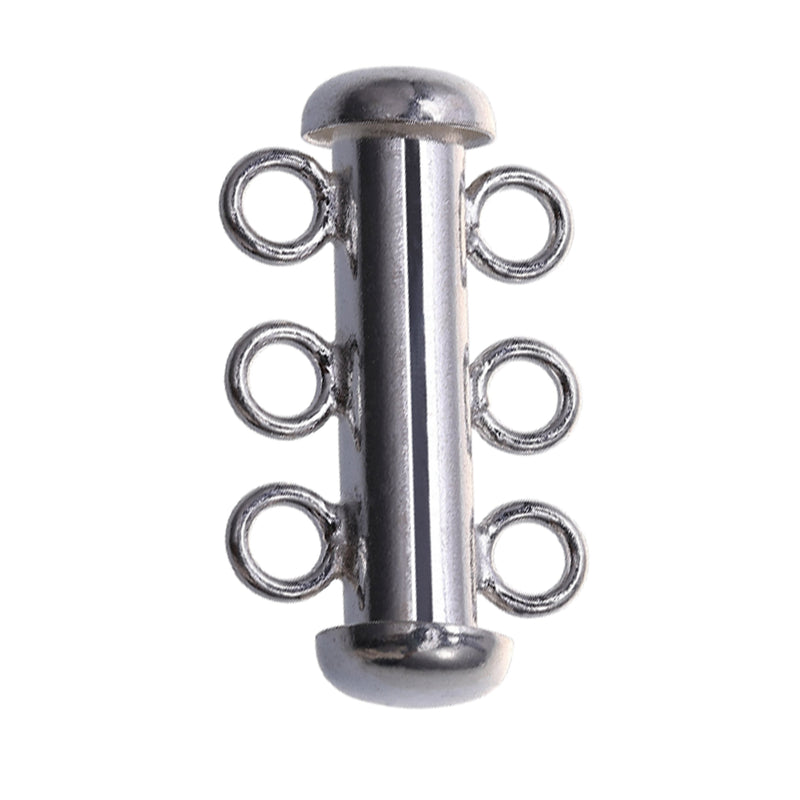 925 Sterling Silver 3 Hooks Clasp Size 6x20mm Sold Per Piece
