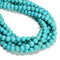 2.0mm Large Hole Blue Turquoise Smooth Round Beads 6mm 8mm 10mm 15.5" Strand