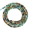 Natural Gradient Turquoise Faceted Round Beads Size 2mm 15.5'' Strand