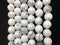 White Howlite Faceted Round Beads 2.5mm 6mm 8mm 10mm 15.5" Strand