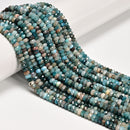 Natural Multi-color Apatite Faceted Rondelle Beads Size 3x5mm 15.5'' Strand