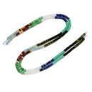 09 Multi-color Gemstone Smooth Rondelle Beads Size 2x4mm 15.5" Strand