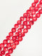 Red Bamboo Coral Hand Carved Flower Discs Beads Size 10mm 15.5'' Strand