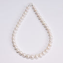 Natural Graduated White Edison Pearl Off Round Beads Size 10-13mm 15.5" Strand