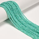 Natural Blue Green Amazonite Faceted Round Beads Size 3mm 15.5" Strand
