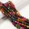Multi-color Tourmaline Color Dyed Jade Pebble Nugget Beads 8x10mm 15.5'' Strand