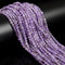 Natural Light Amethyst Faceted Round Beads Size 4mm 15.5'' Strand
