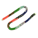 10 Multi-color Gemstone Smooth Rondelle Beads Size 2x4mm 15.5" Strand