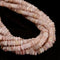 Natural Pink Morganite Faceted Rondelle Beads Size 3x8mm 15.5'' Strand