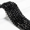 Black Onyx Prism Cut Double Point Beads Size 6mm 15.5'' Strand