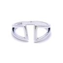 925 Sterling Silver Vintage Geometric Adjustable Ring for Women Price For 1PC