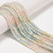 Natural Gradient Aquamarine Faceted Cube Beads Size 4-5mm 15.5" Strand