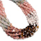 04 Multi-color Gemstone Smooth Cube Shape Beads Size 4mm 15" Strand