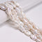 White Fresh Water Pearl Irregular Nugget Chunk Beads 13-15x18-23mm 15.5'' Strand