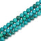 Blue Green Magnesite Turquoise Smooth Round Beads Size 10mm 15.5'' Strand