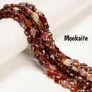 02 Mixed Gemstone Faceted Five-Pointed Star Shape Beads Size 8mm 15.5'' Strand