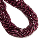 Natural Purple Garnet Faceted Cube Beads Size 2mm 15.5'' Strand
