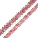 Natural Madagascar Rose Quartz Smooth Round Beads Size 8mm 10mm 15.5'' Strand