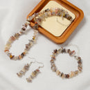 Natural Botswana Agate Chips Beads 5-8mm Jewelry Set Earrings Bracelet Necklace