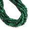 High Quality Natural Malachite Smooth Rondelle Disc Beads 2-4.5x8mm 15.5''Strand