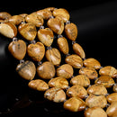 Natural Picture Jasper Heart Shape Beads Size 20mm 15.5'' Strand