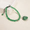 Green Aventurine Round Heart Perfume Bottle Adjustable Bracelet 6mm 7.5'' Length