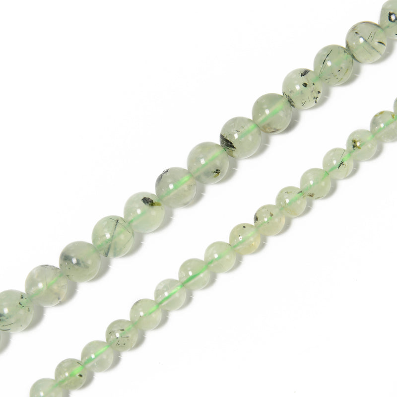 Prehnite Smooth Round Beads 6mm 8mm 10mm 12mm 14mm 15.5" Strand