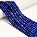 Natural Lapis Lazuli Smooth Rondelle Beads Size 3x6mm 3x7mm 3x8mm 15.5'' Strand
