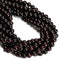 03- Natural Red Garnet Smooth Round Beads 6.5-7mm 8.5-9mm 9.5-10mm 15.5" Strand