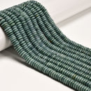 Natural Jadeite Jade Smooth Rondelle Disc Beads Size 2-3x9mm 15.5" Strand