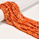 Grade A Natural Spiny Oyster Chips Shape Beads Size 4-5mm 16" Strand