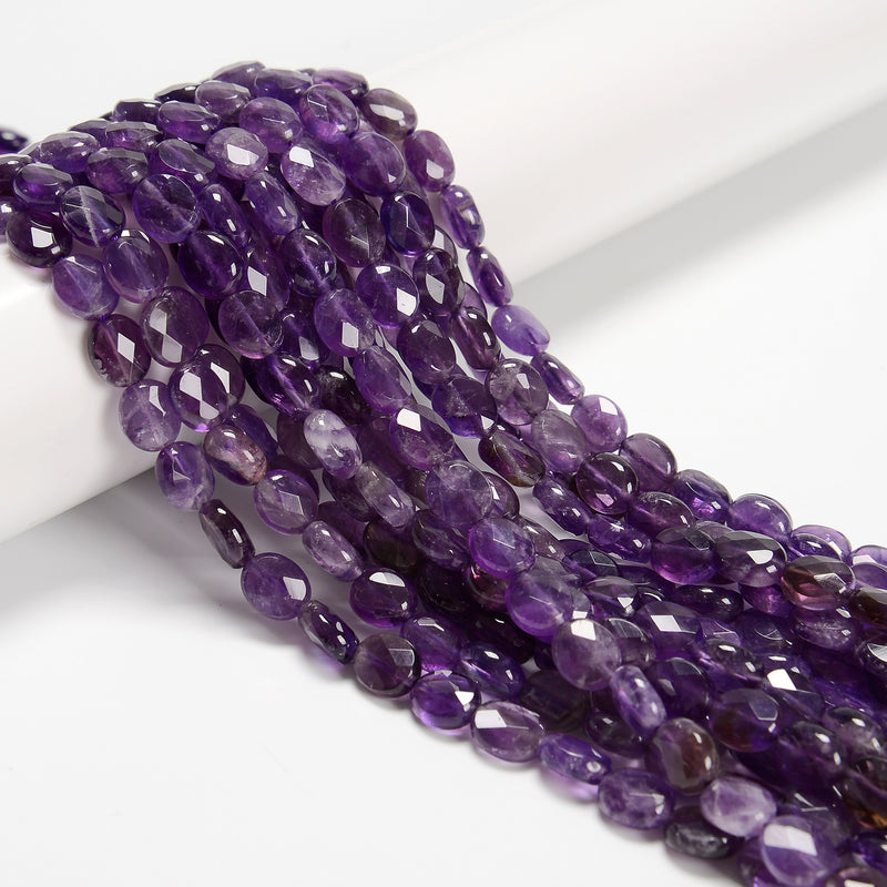 Natural AA Grade Genuine Dark Purple Amethyst Round Beads For