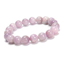 Natural Purple Kunzite Smooth Round Beaded Bracelet 10mm 7.5'' Length 3 PCS/Set