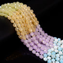 11 Gradient Multi-color Gemstone Faceted Cube Beads Size 6-7mm 15" Strand