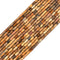 03 Mixed Gemstone Cylinder Tube Shape Beads Size 2x4mm 15'' Strand