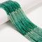 Gradient Green Agate Faceted Rubik's Cube Beads Size 2-2.5mm 15.5" Strand