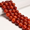 Yellow & Red Fire Agate Smooth Round Beads Size 20mm 15.5" Strand