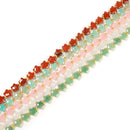01 Mixed Gemstone Faceted Five-Pointed Star Shape Beads Size 8mm 15'' Strand