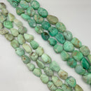 Natural Chrysoprase Smooth Nugget Chunk Beads Size 15x21mm-22x28mm 15.5" Strand