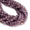 Natural Lepidolite Faceted Rubik's Cube Beads Size 6-7mm 15.5'' Strand