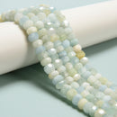 Multi Color Aquamarine Faceted Wheel Rondelle Beads Size 7mm 8mm 9mm 15.5''Strd