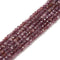 Natural Purple Mica Faceted Cube Beads Size 4mm 15.5'' Strand