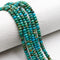 Natural Blue Turquoise Smooth Rondelle Beads Size 3x5mm 15.5'' Strand
