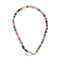 Mixed Gemstone Rondelle Size 2x6mm Beaded Necklace 17''-18.5" Length Adjustable