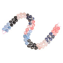 09 Gradient Multi-color Gemstone Smooth Heart Shape Beads Size 12mm 15.5'' Strd