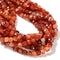 Red Stripe Agate Faceted Cube Beads Size 7mm 15.5'' Strand